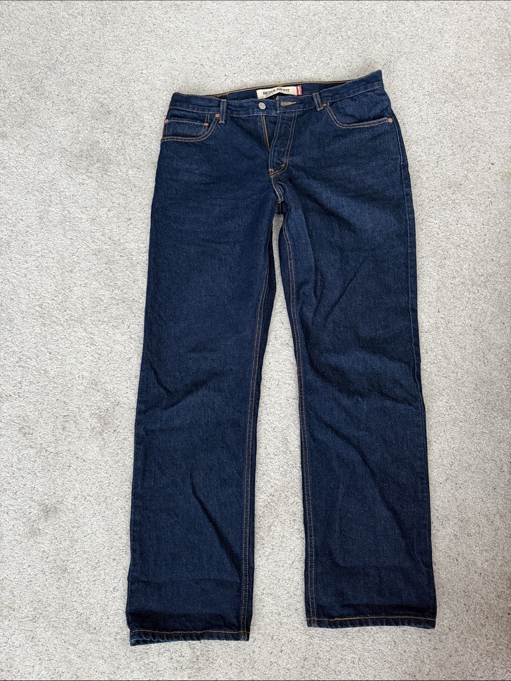 Levi's Dark Blue Regular Fit 505 Jeans